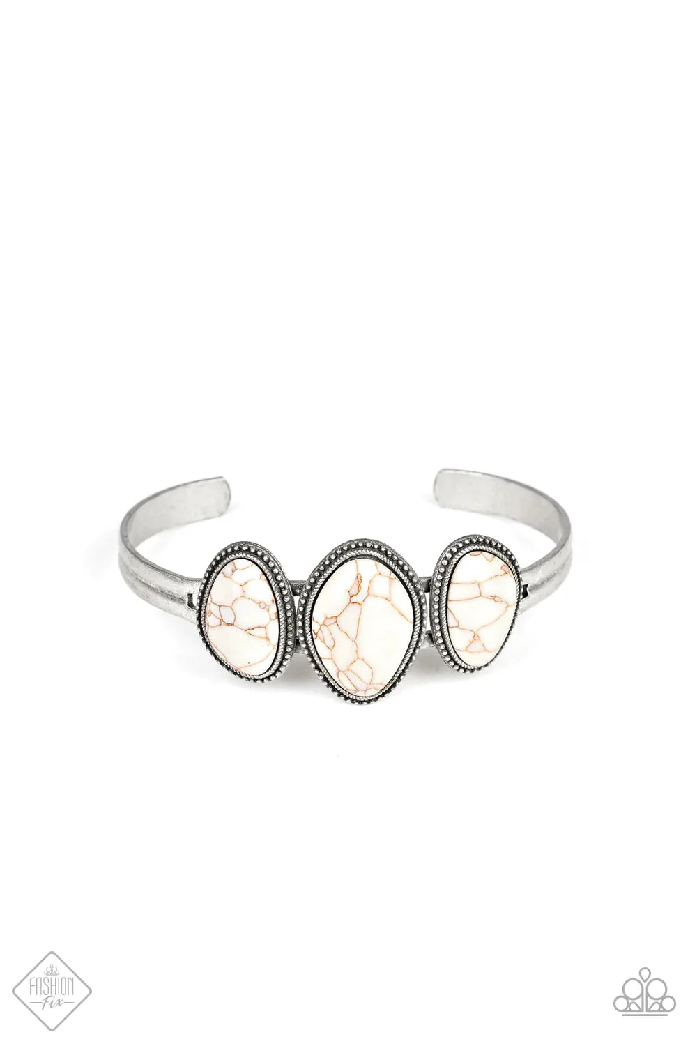 Paparazzi Bracelet ~ Stone Shrine  - White