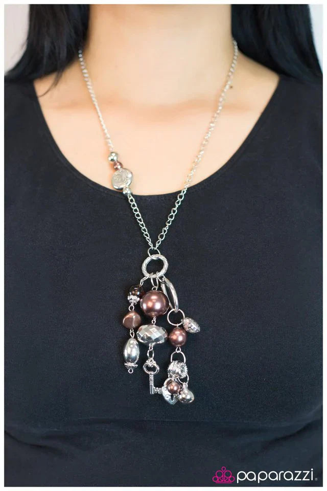 Paparazzi Necklace ~ Make A Wish! - Brown