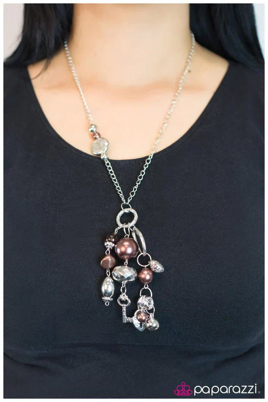 Paparazzi Necklace ~ Make A Wish! - Brown