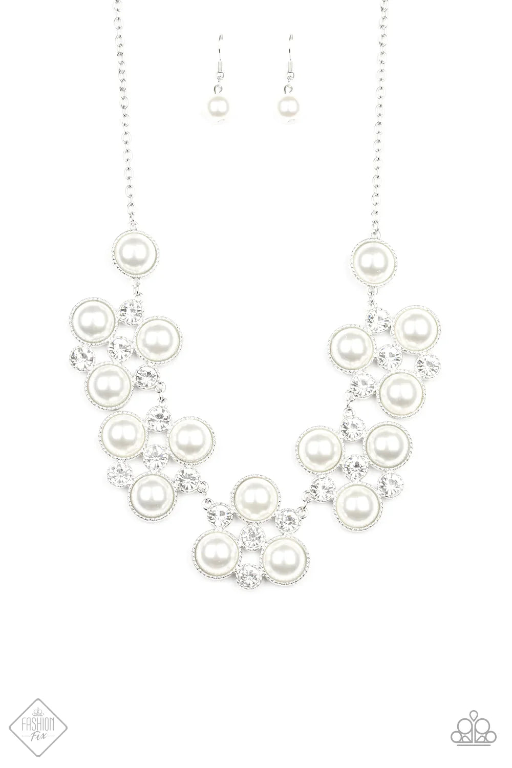 Paparazzi Necklace ~ Night at the Symphony  - White