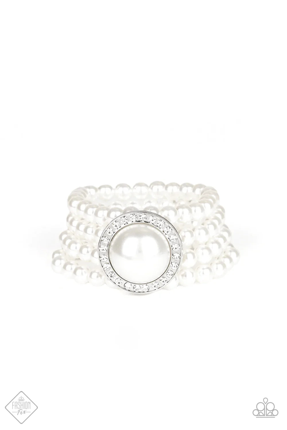 Paparazzi Bracelet ~ Top Tier Twinkle  - White