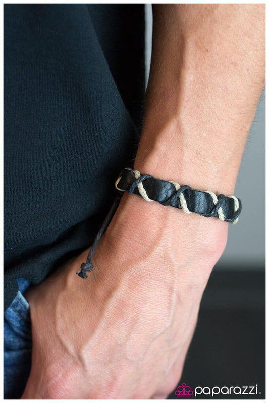 Paparazzi Bracelet ~ Take the Reins - Black