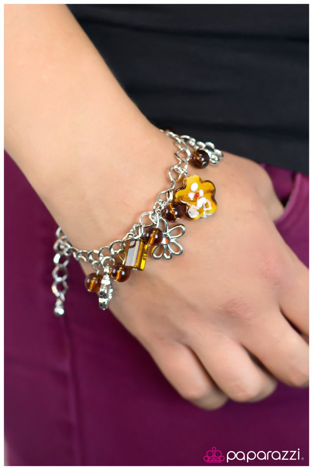 Paparazzi Bracelet ~ Honey, Honey - Brown
