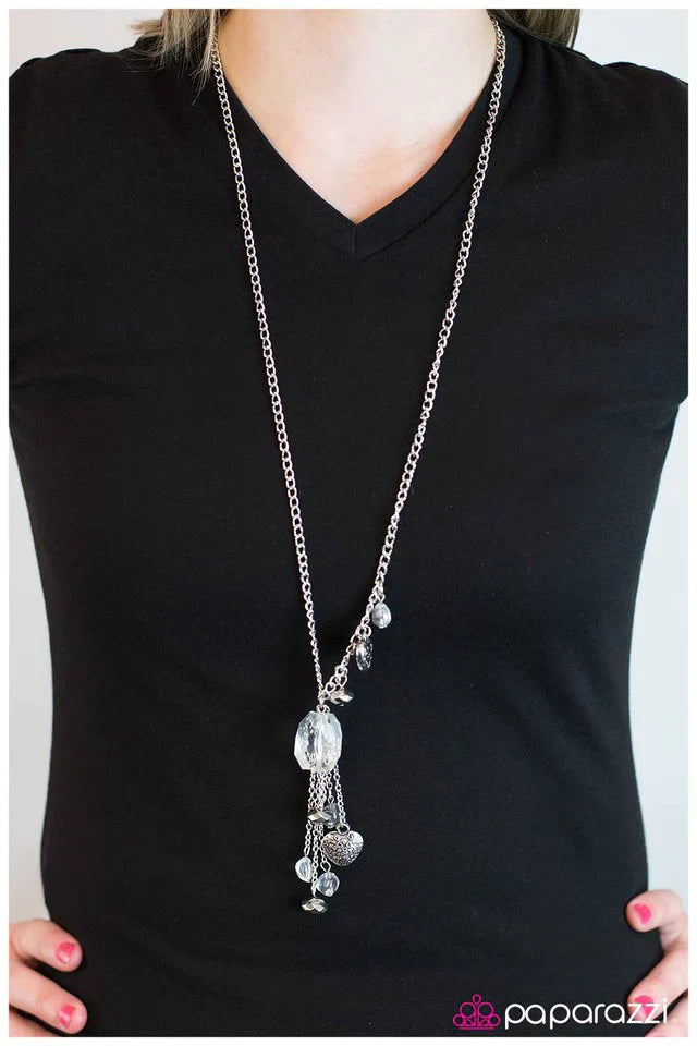 Paparazzi Necklace ~ Eat Your Heart Out - White