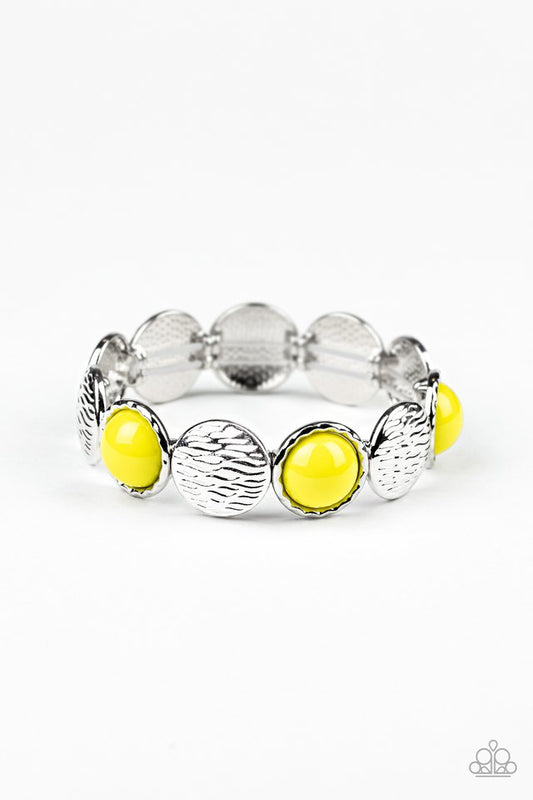 Paparazzi Bracelet ~ Boardwalk Boho - Yellow