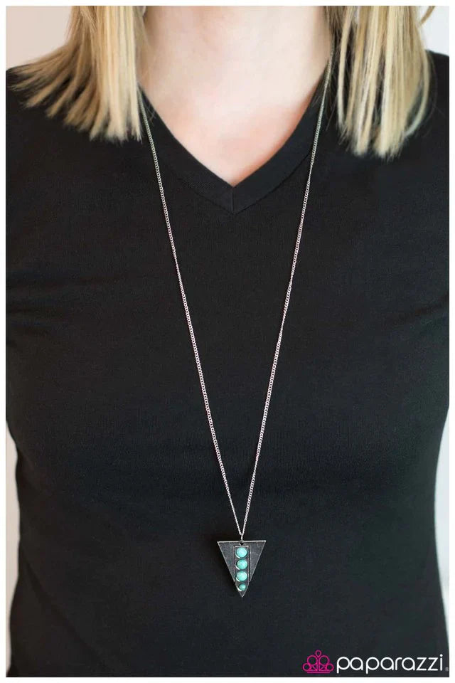 Paparazzi Necklace ~ Into the Wild - Blue