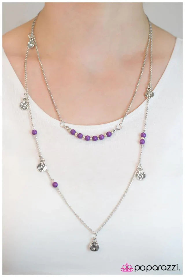 Paparazzi Necklace ~ Whats Your Sign? -Purple