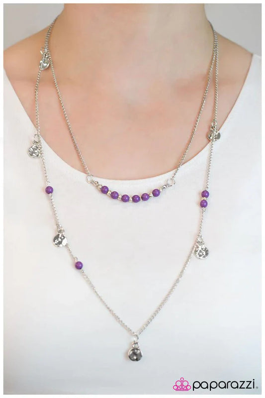 Paparazzi Necklace ~ Whats Your Sign? -Purple