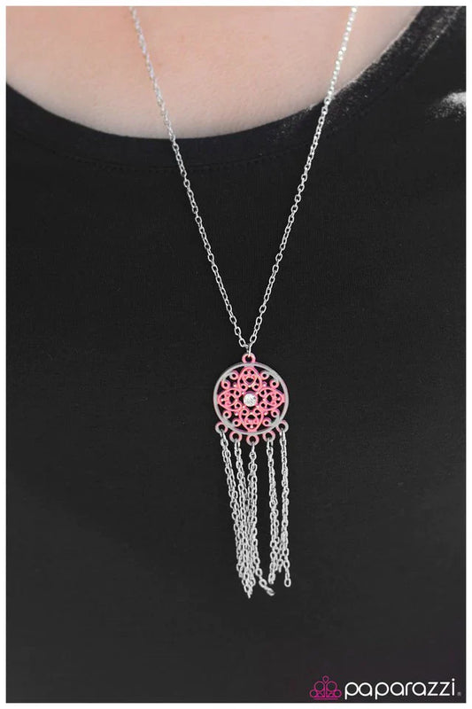 Paparazzi Necklace ~ The North Star - Pink
