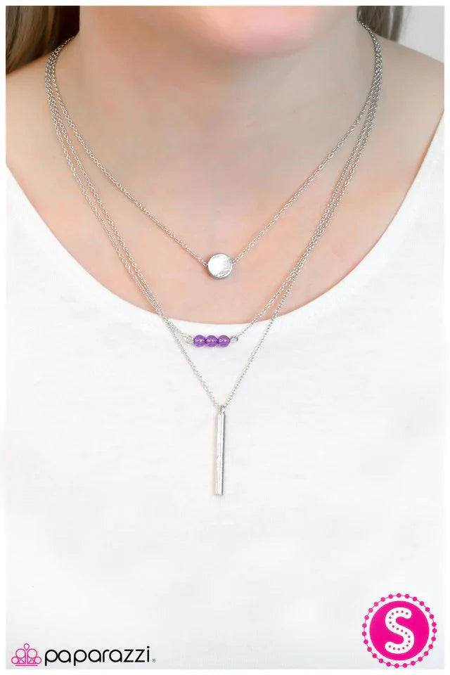 Paparazzi Necklace ~ Lost In Time - Purple