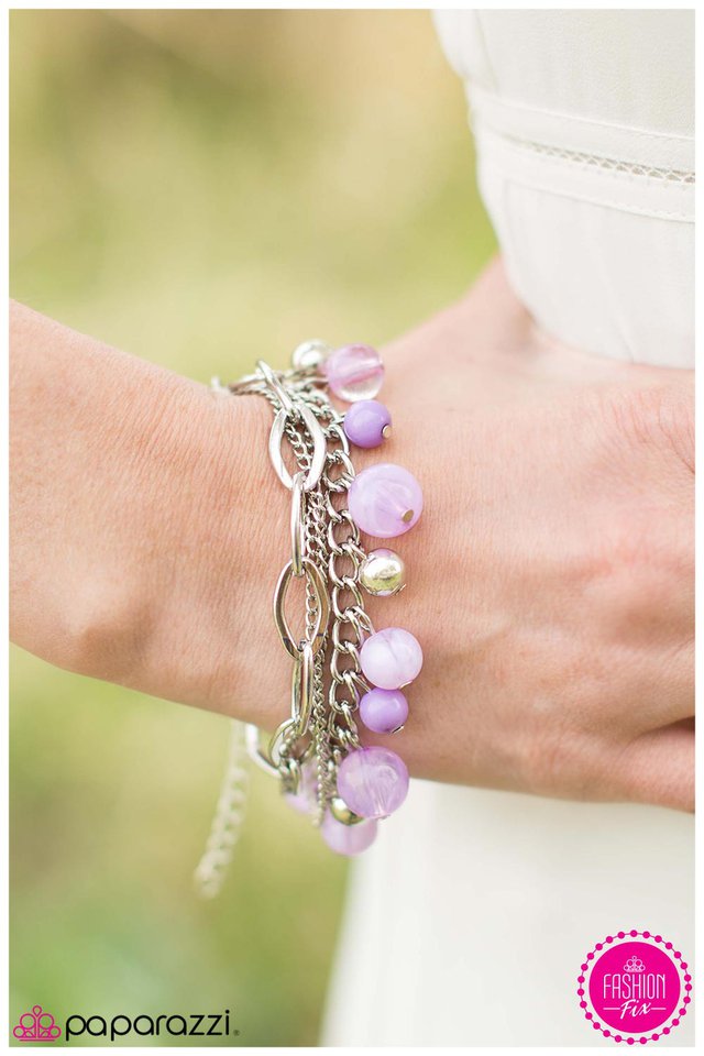 Paparazzi Bracelet ~ High Hopes - Purple