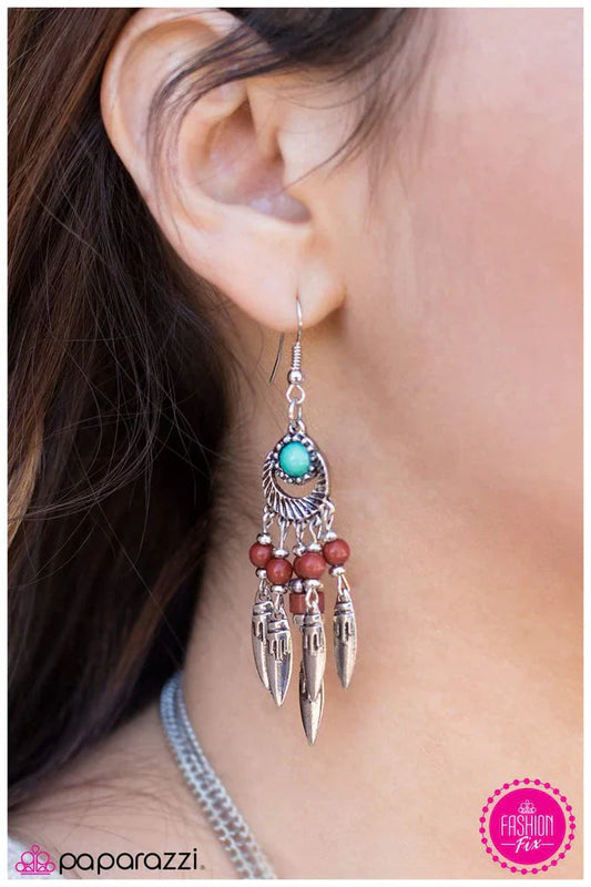 Paparazzi Earring ~ Heres To the Dreamers - Brown