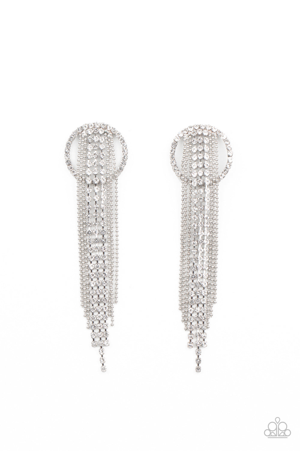 Paparazzi Earring LOP Jan 2021 ~ Dazzle by Default - White