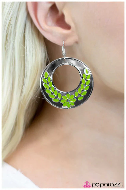 Paparazzi Earring ~ We Are the Champions - Green