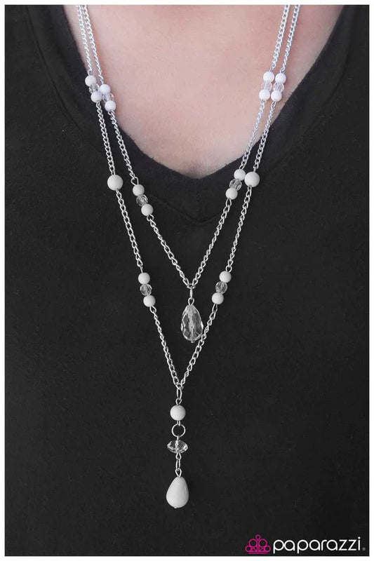 Paparazzi Necklace ~ On Cloud Nine - White