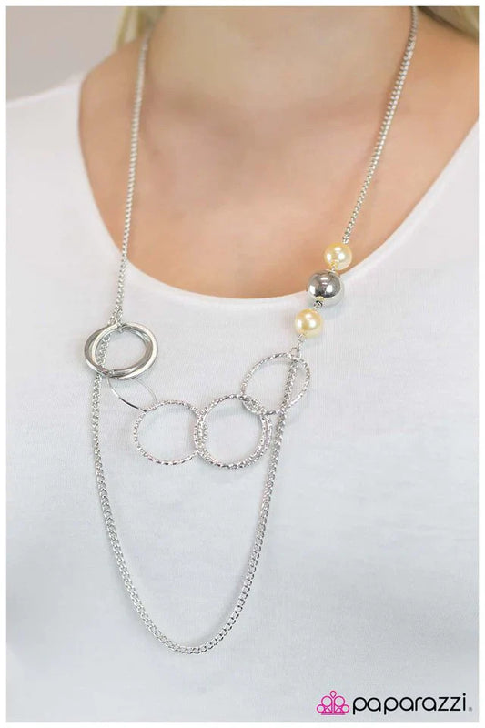 Paparazzi Necklace ~ Expressionist - Yellow