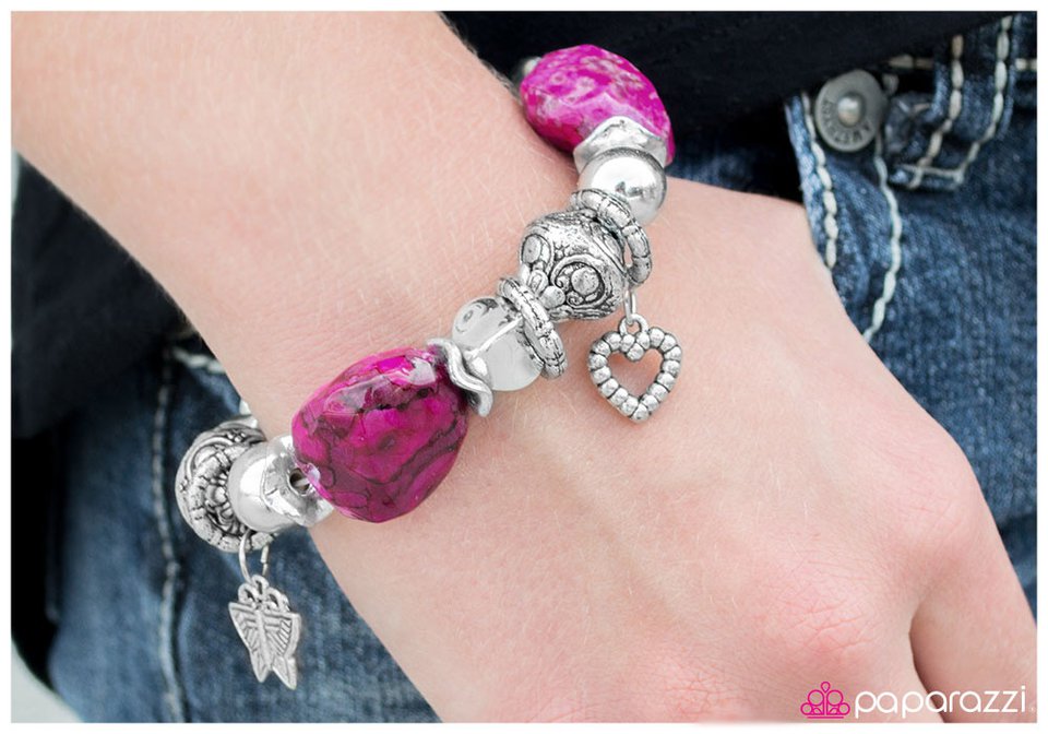 Paparazzi Bracelet ~ Shopaholic - Pink