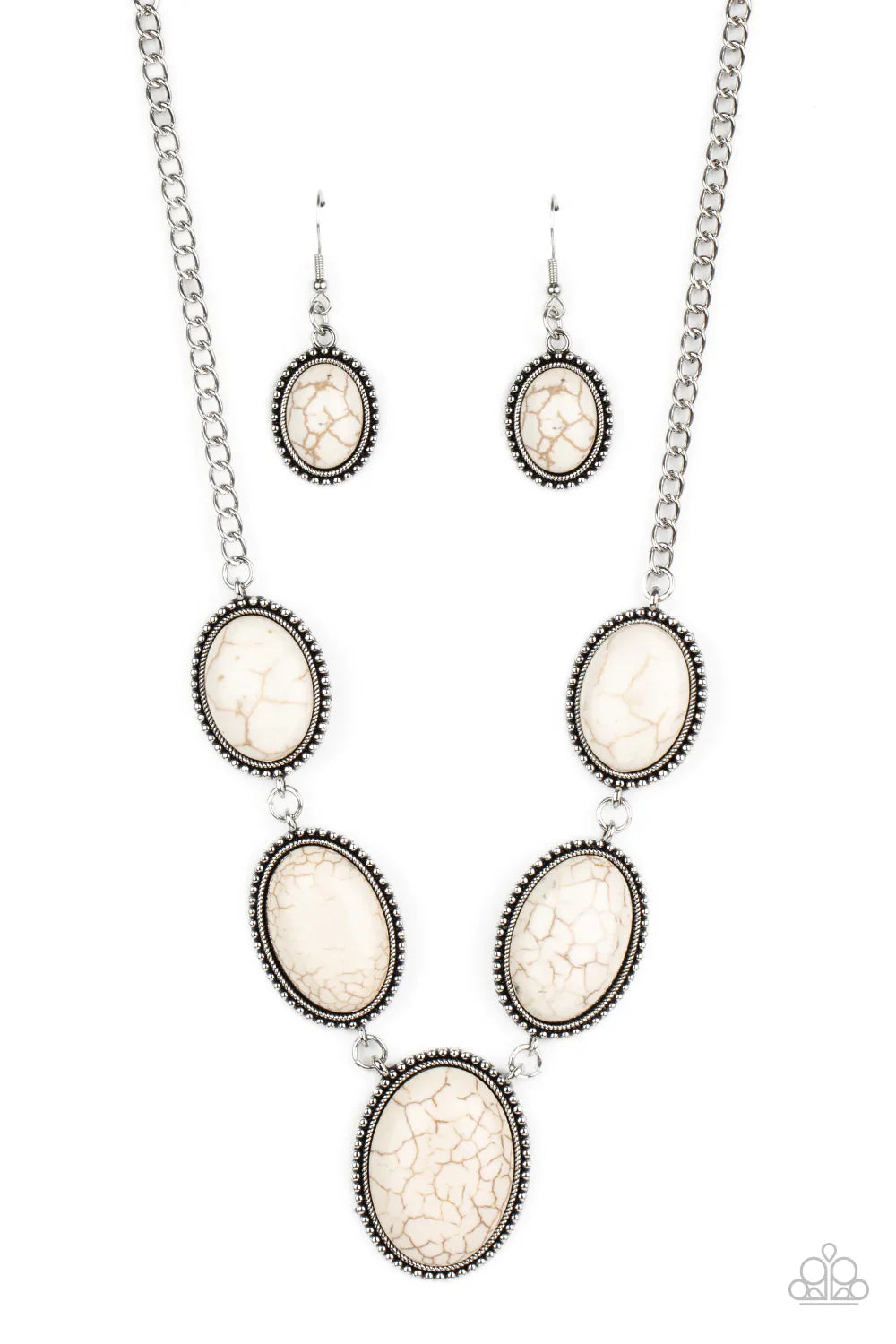 Paparazzi Necklace ~ River Valley Radiance - White