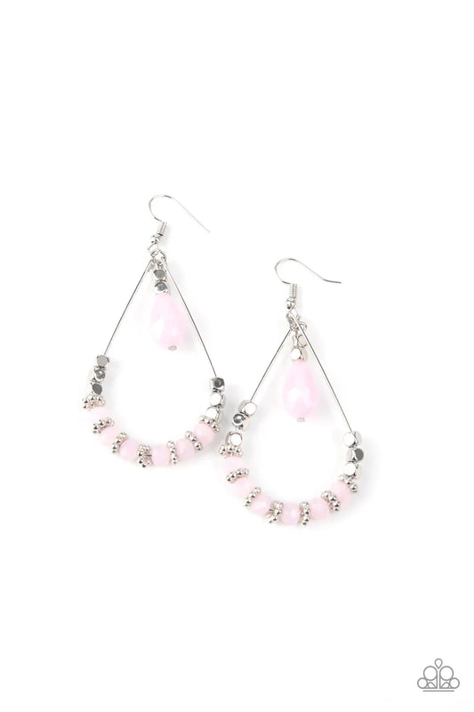 Paparazzi Earring ~ Lovely Lucidity - Pink