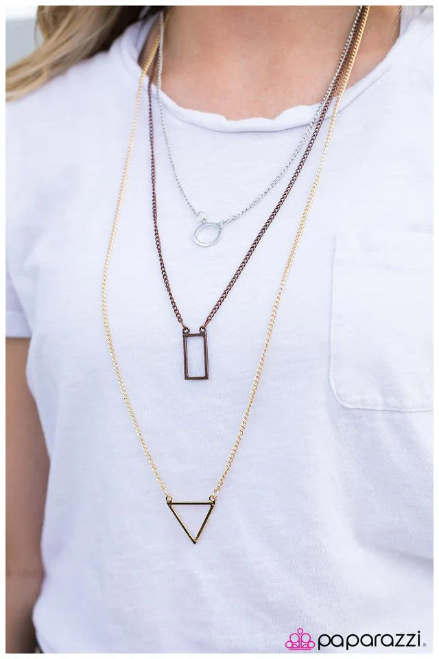 Paparazzi Necklace ~ All Shapes and Sizes - Silver