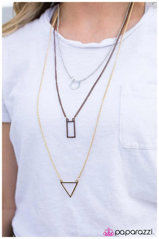 Paparazzi Necklace ~ All Shapes and Sizes - Silver