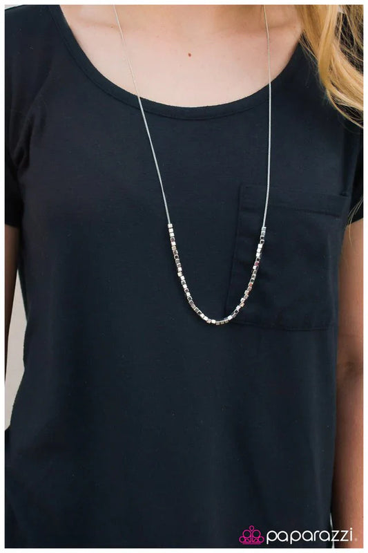 Paparazzi Necklace ~ The Bold and The Beautiful - Silver