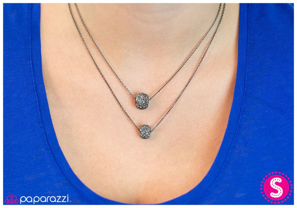 Paparazzi Necklace ~ Disco Inferno - Black
