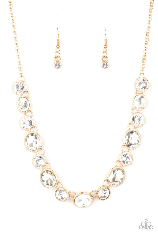 Paparazzi Necklace ~ Girls Gotta Glow - Gold