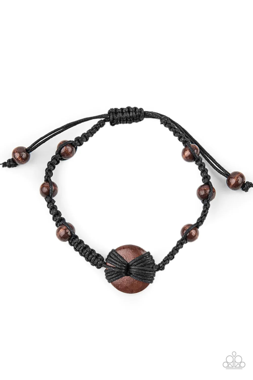 Paparazzi Bracelet ~ The Road KNOT Taken - Black