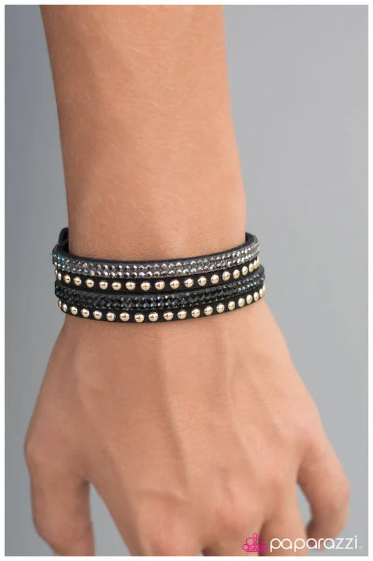 Paparazzi Bracelet ~ Hexed - Black