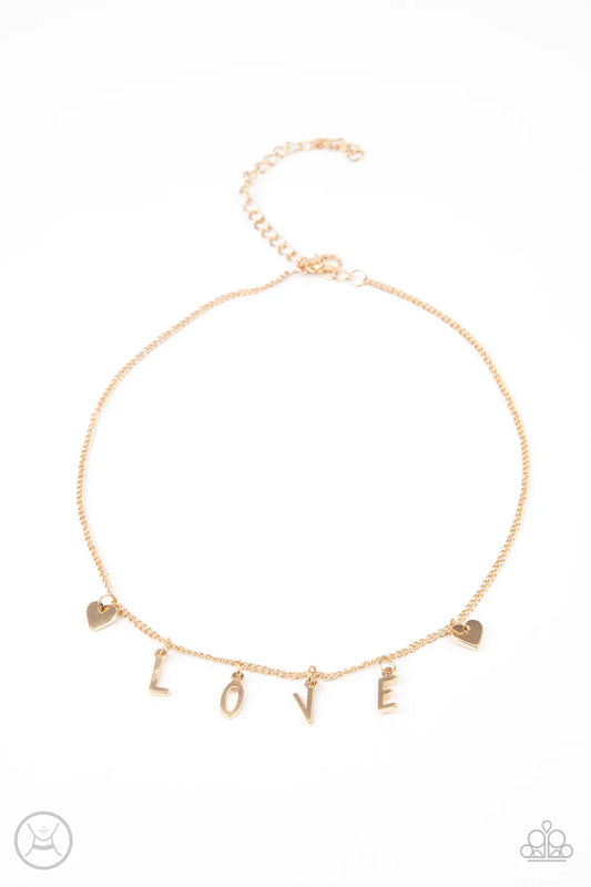 Paparazzi Necklace ~ Love Conquers All - Gold