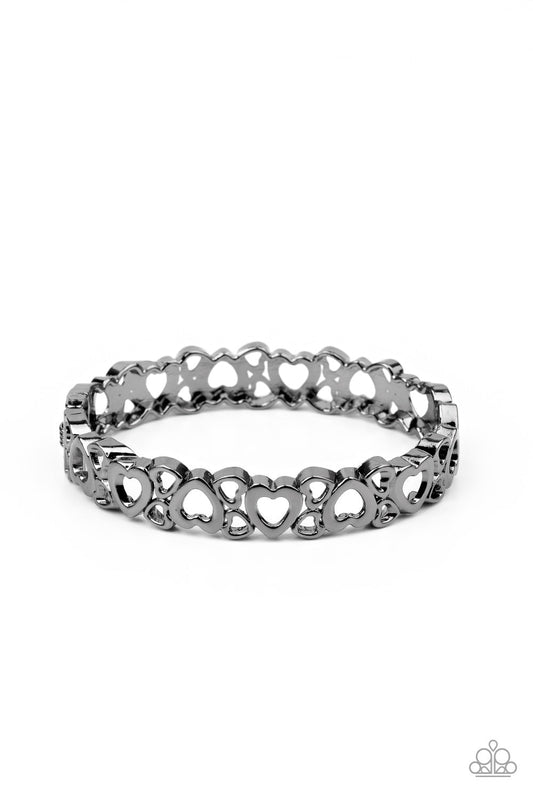 Paparazzi Bracelet ~ You HEART The Lady! - Black