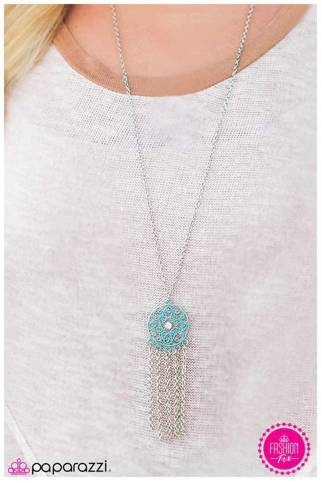 Paparazzi Necklace ~ The North Star - Blue