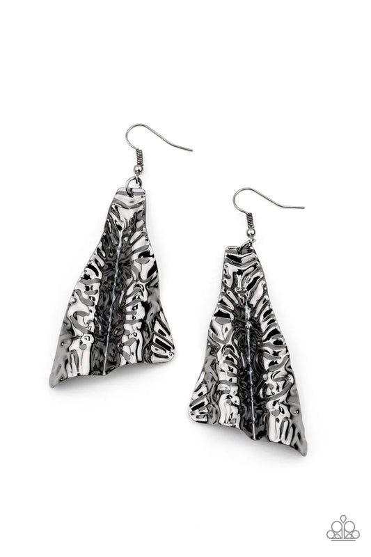 Paparazzi Earring ~ How FLARE You! - Black