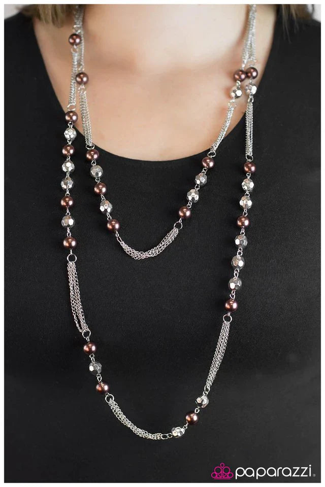 Paparazzi Necklace ~ Harmonious Dissonance - Brown