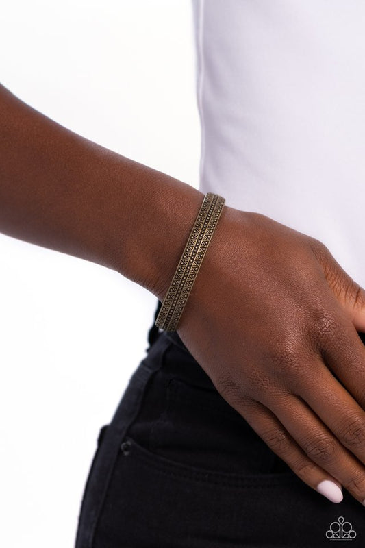 Peak Conditions - Brass - Paparazzi Bracelet Image