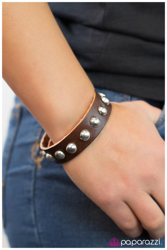 Paparazzi Bracelet ~ T.N.T - Brown