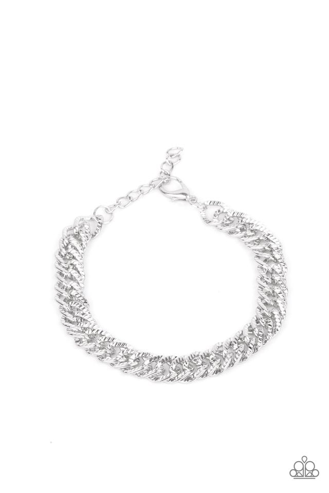 ​On The Up and UPPERCUT - Silver - Paparazzi Bracelet Image
