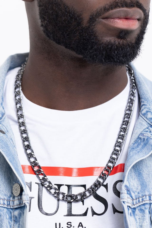 Ground Game - Black - Paparazzi Necklace Image