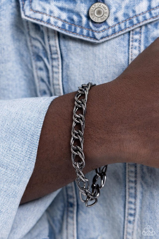 ​Game-Changing Couture - Black - Paparazzi Bracelet Image