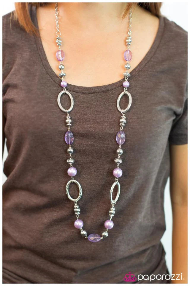 Paparazzi Necklace ~ Celebrity - Purple