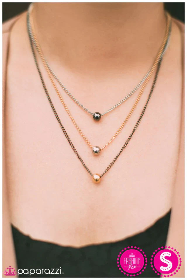 Paparazzi Necklace ~ Wildfire - Black