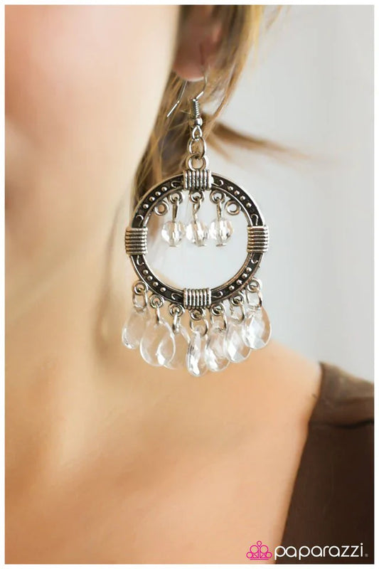 Paparazzi Earring ~ Cha-Cha-Cha - White