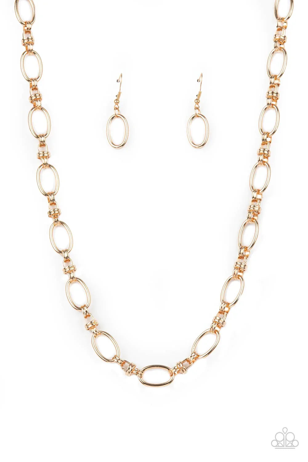 Paparazzi Necklace ~ Defined Drama - Gold