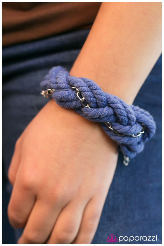 Paparazzi Bracelet ~ Helter Skelter - Blue