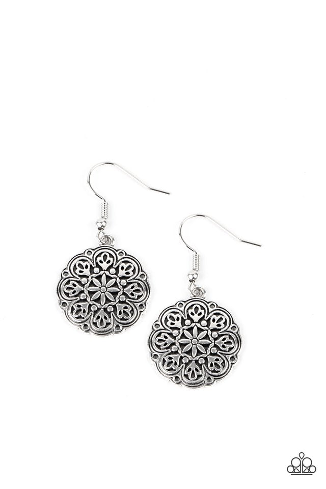 Gallery Garden - Silver - Paparazzi Earring Image