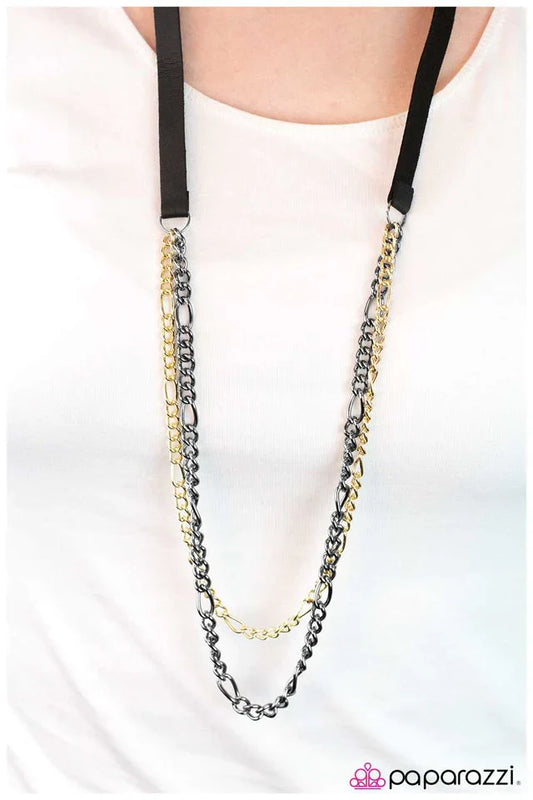 Paparazzi Necklace ~ Wildcat - Black