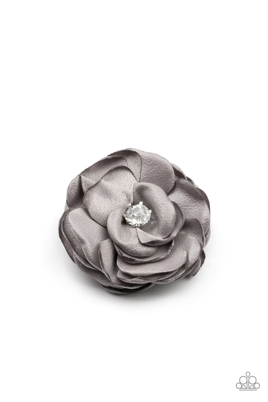 Pampered in Petals - Silver - Paparazzi Hair Accessories Image