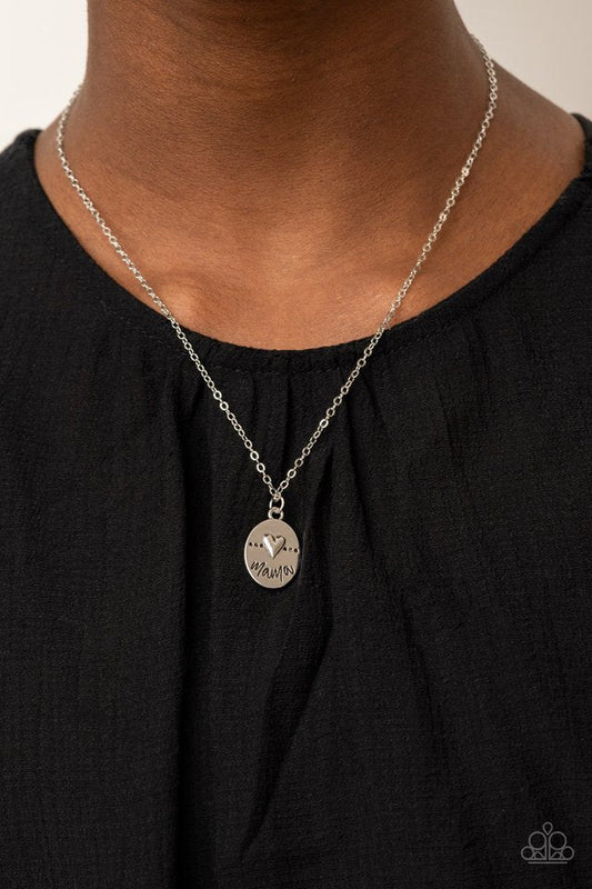 They Call Me Mama - Silver - Paparazzi Necklace Image