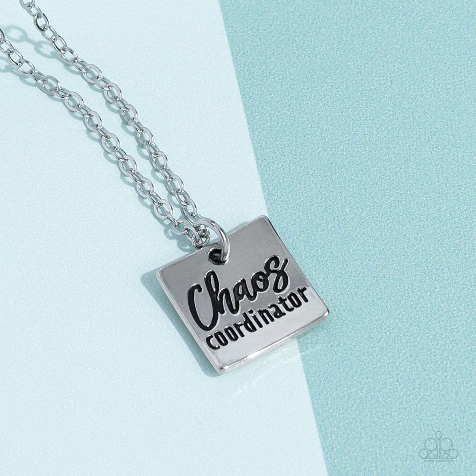 ​Chaos Coordinator - Silver - Paparazzi Necklace Image